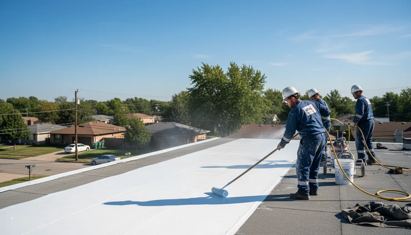 Commercial roof coating in New Geneva, PA near me
